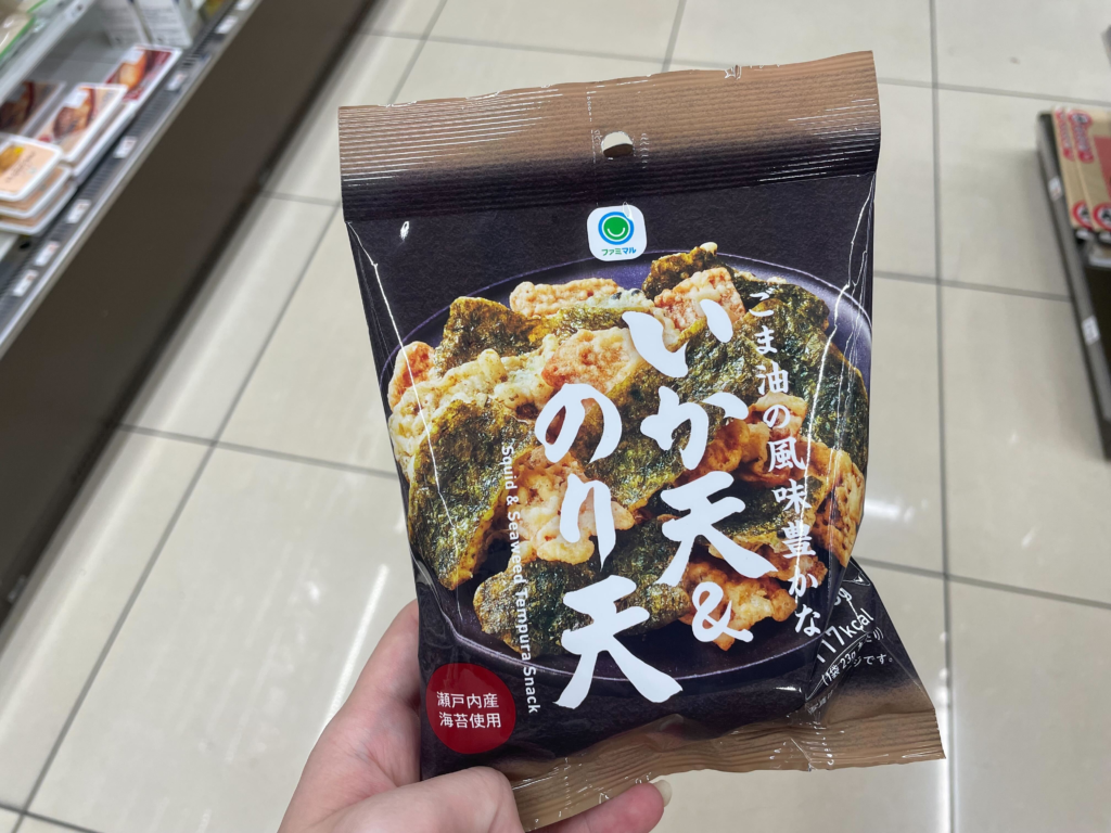 日本全家便利商店炸魷魚片＆海苔片