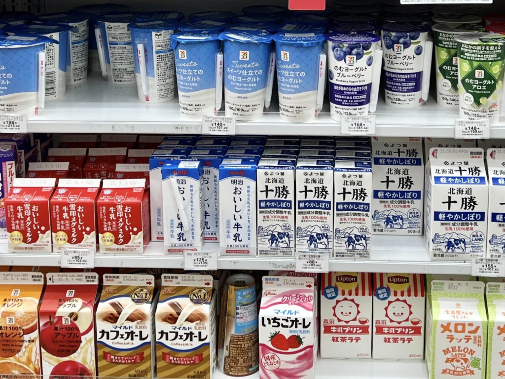 日本7-11乳製品區