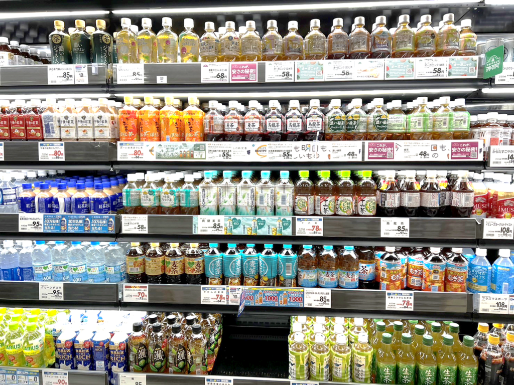 日本超市瓶裝茶
