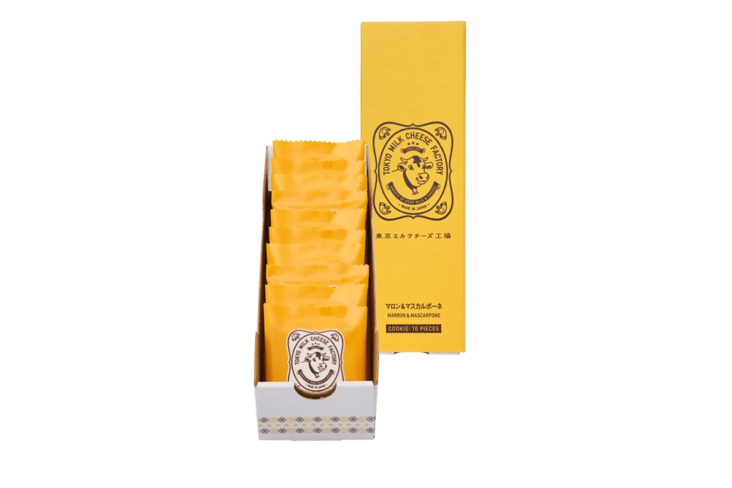 東京牛奶起司工房秋天新款栗子＆馬斯卡邦餅乾 外包裝