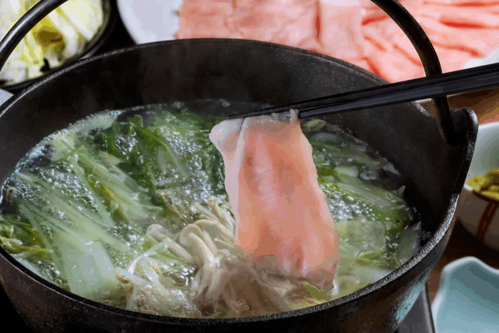 豬肉涮涮鍋示意圖