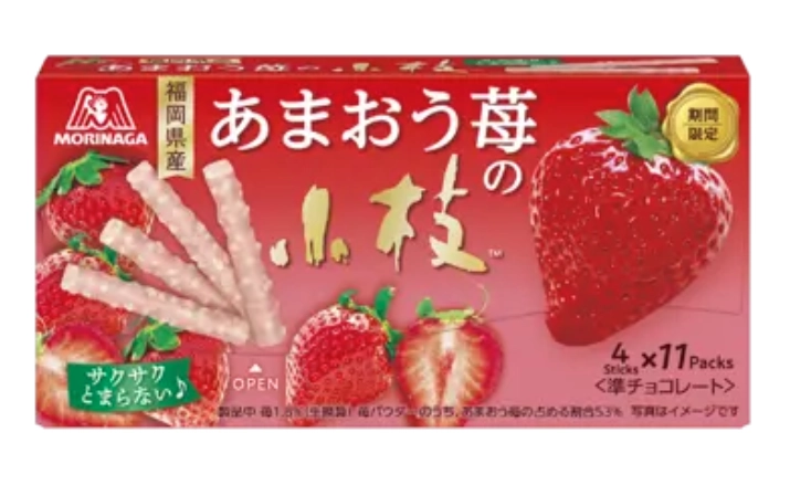 森永 甘王草莓小枝巧克力