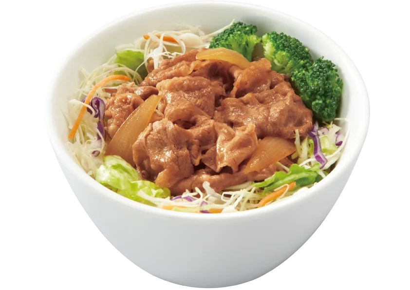 sukiya白飯換成生菜的Light版牛丼