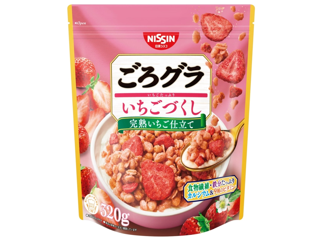 日清香甜草莓穀物脆