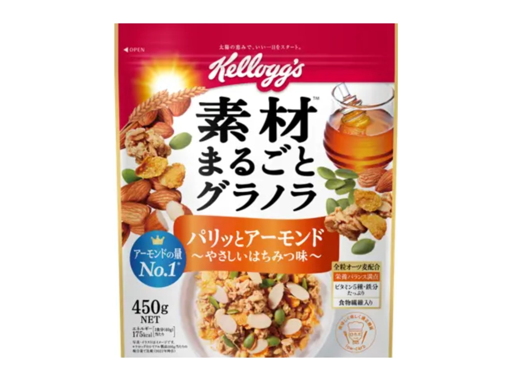 家樂氏酥脆杏仁溫和蜂蜜穀片