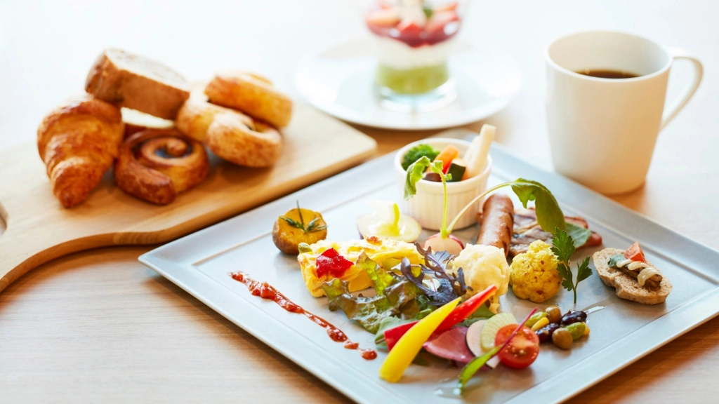 日本大阪早餐示意圖