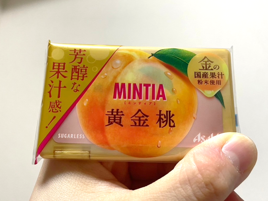 MINTIA喉糖黃金桃口味