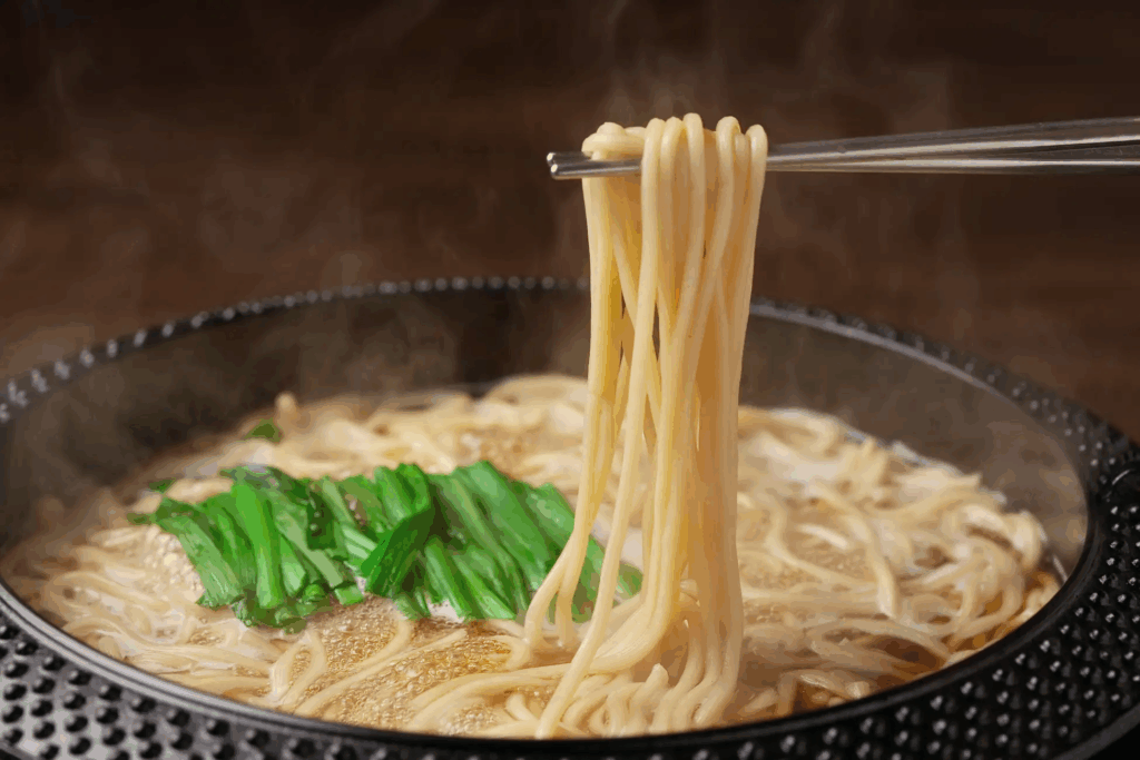 強棒麵當作牛腸鍋收尾