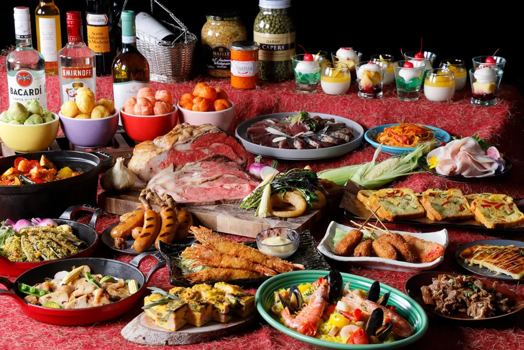 大阪飯店吃到飽示意圖