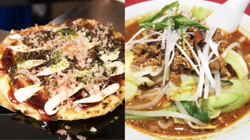 大阪素食示意圖