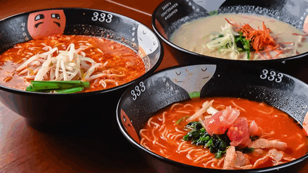 福岡 天神美食推薦必吃 元祖番茄拉麵（333）三味