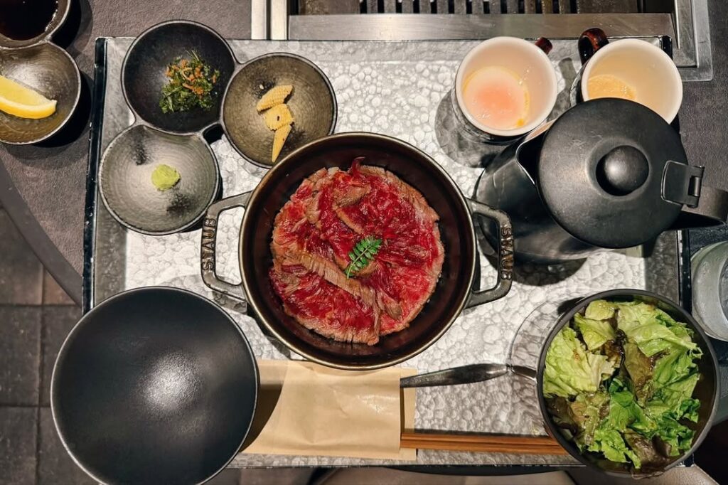 燒肉Inoue 銀座店 和牛蓋飯三吃