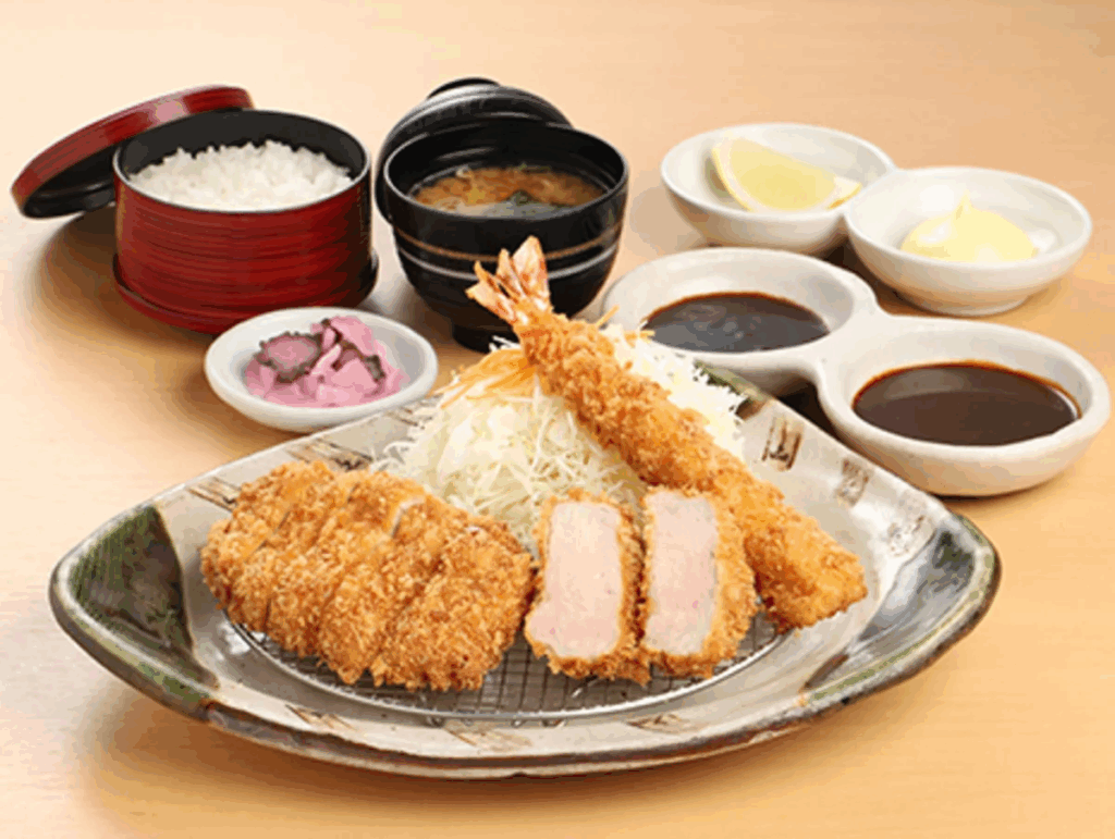 矢場味噌豬排 推薦菜單 人氣炸蝦矢場味噌豬排海老三昧