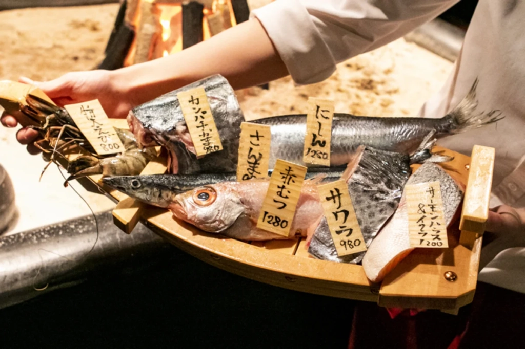福岡居酒屋 炭劇場 Musashiza 新鮮食材